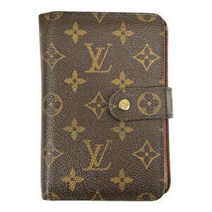 Louis Vuitton Portefeuille Wallet Papier Zip Pass Monogram Brown